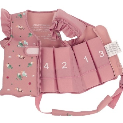 Monnëka Colete de Natação Flutuador Rosa Toucan