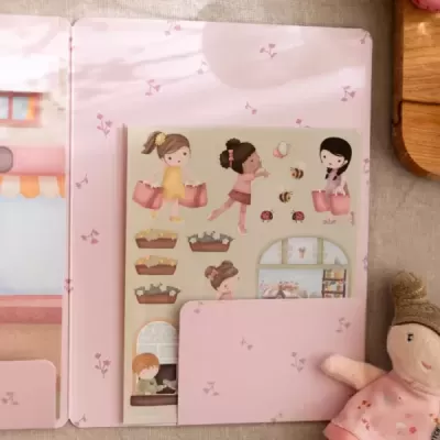 Little Dutch Livro Autocolantes Shopping Rosa