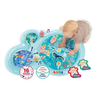 Ludi Tapete de Água Sensorial XXL Sereia Azul