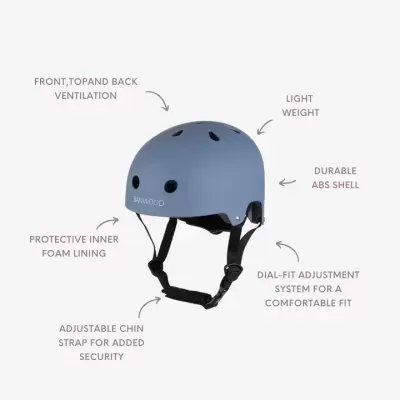 BANWOOD Capacete Infantil Matte Blue BANWOOD Capacete Infantil Matte Blue