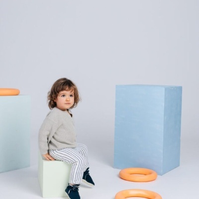 Zás Trás Sapatinhos Antiderrapantes Bebé Blue Cake Pop