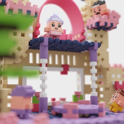 Marioinex Mini Waffle Castelo de Princesas 280 Peças