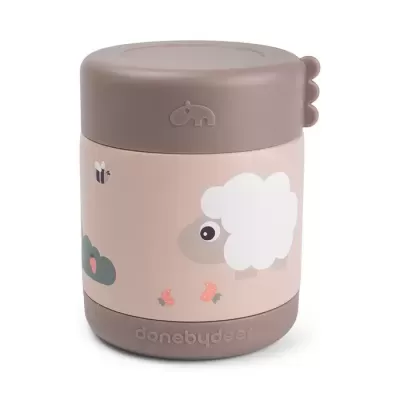 Done by Deer Termo para Sólidos 300ml Tiny Farm Rosa