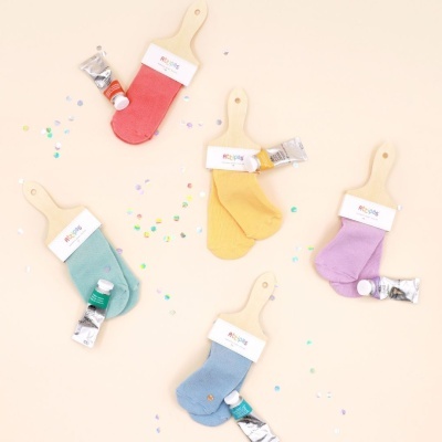 Attipas Meias Rainbow Azul