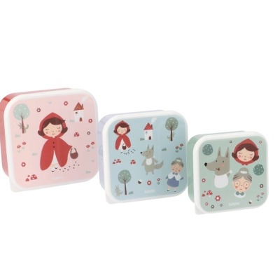 Tutete Conjunto 3 Caixas para Alimentos Little Red