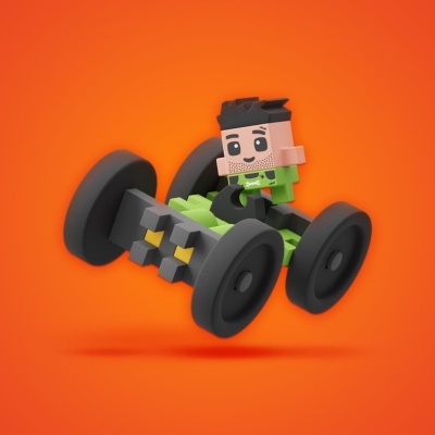 Marioinex Mini Waffle Surprise ? Figura Mistério + Construção