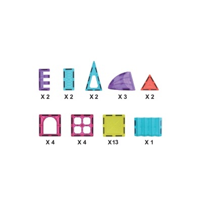 Giros Jogo Magnético Formas 33 Peças