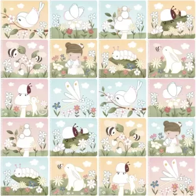 Little Dutch Livro Colour Magic Rosa’s Garden