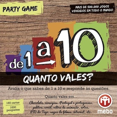Mebo Party Game De 1 a 10 Quanto Vales?