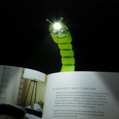 Lanterna de Leitura Flexilight Kids Lagarta Verde