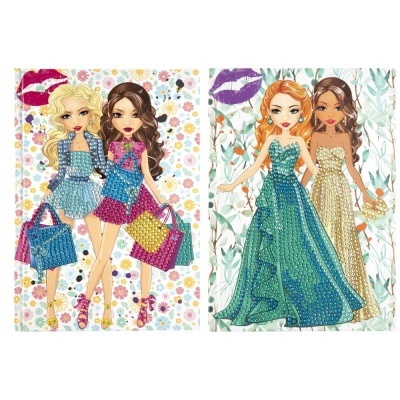 Besties Livro de Notas com Pintura Diamantes Shopping