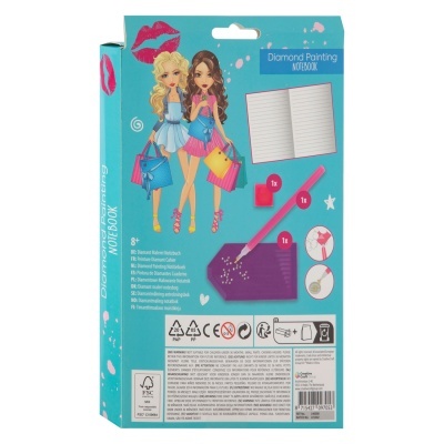 Besties Livro de Notas com Pintura Diamantes Shopping