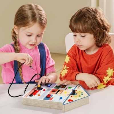 TopBright Busy Board House Montessori com Luzes TopBright Busy Board House Montessori com Luzes