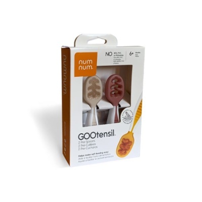 NumNum Pré-Colheres para Bebé Rosa e Bege