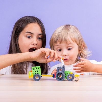 Marioinex Mini Waffle Agricultor Com Trator