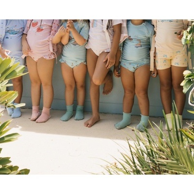 Monnëka Meias Anti-derrapantes Piscina Azul Monnëka Meias Anti-derrapantes Piscina Azul