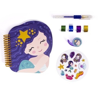 AS Set Diário com Autocolantes Sereia