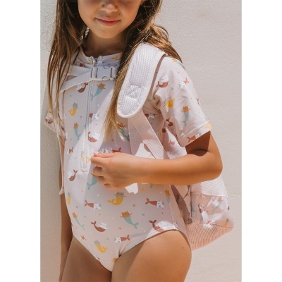 Monnëka Mochila Infantil Anti-Areia Mermaid Cats