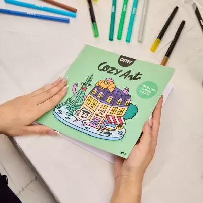OMY Livro de Colorir Bobbie Goods Cozy Art Paris