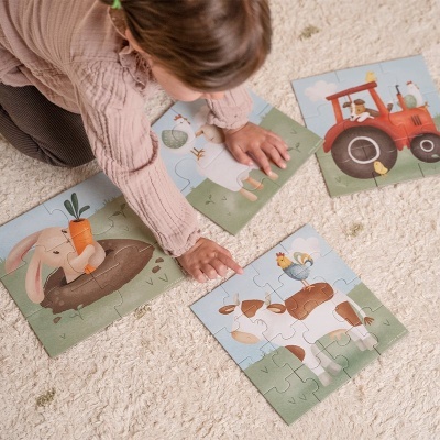 Little Dutch 4-em-1 Puzzles – Little Farm FSC
