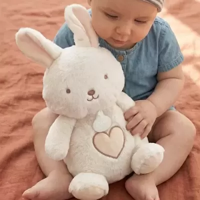 Doudou et Compagnie Peluche Respirável com Ruído Branco Coelho