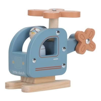 Little Dutch Helicóptero Em Madeira Fsc