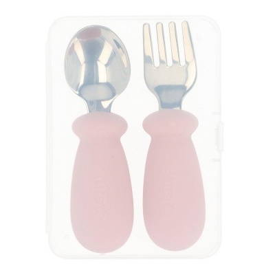 Tutete Talheres de Aprendizagem Rosa Light Pink