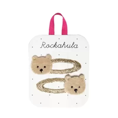 RockaHula Ganchos de Cabelo Urso de Peluche