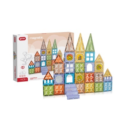 Giros Jogo Magnético Formas Diamante 48 Peças