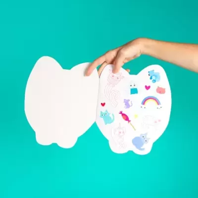 OMY Kitty Caderno de Atividades e Autocolantes