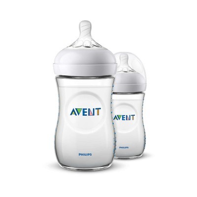 Biberões Philips Avent Natural Transparente 260ml - Pack 2x