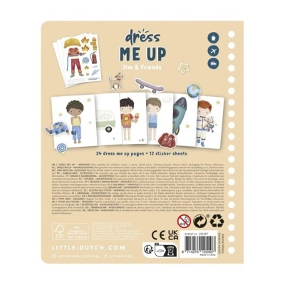 Little Dutch Livro Dress Me UP -Jim and Friends