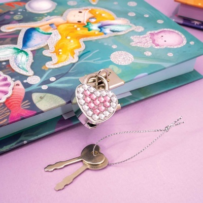 Diário com Cadeado Sereia