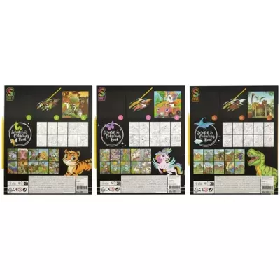 Moxy Livro de Colorir e Raspar Unicórnio