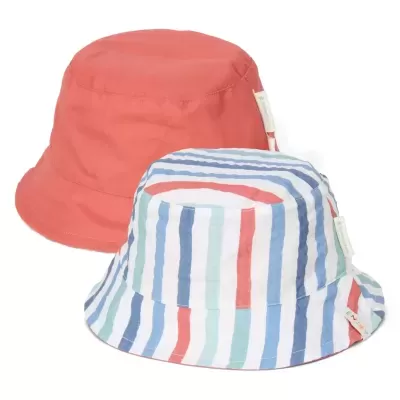 Little Dutch Chapéu de Sol Reversível Stripes Multicolor