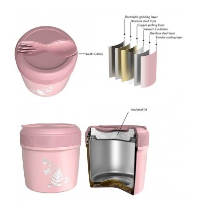 Carl Oscar Termo para Sólidos Spirit Passion Rosa