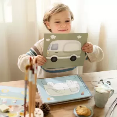 Little Dutch Livro de Recorte com Tesoura Garagem