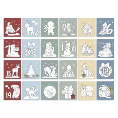 Little Dutch Calendário do Advento para Colorir