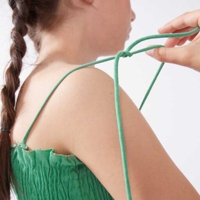 Compania Fantastica Mini Vestido de Alças Verde