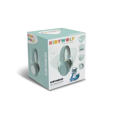 Kidywolf Abafadores de Ruído para Crianças KIDYNOISE Azul Kidywolf Abafadores de Ruído para Crianças KIDYNOISE Azul