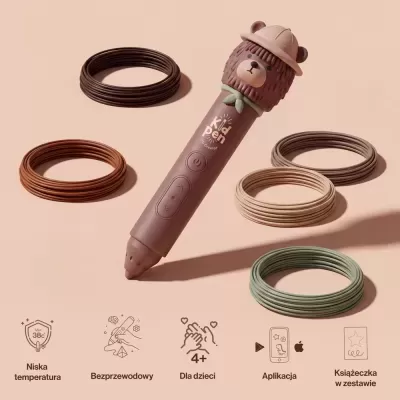 Kidinex Caneta 3D KidPen Urso Kidinex Caneta 3D KidPen Urso