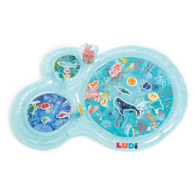 Ludi Tapete de Água Sensorial XXL Sereia Azul