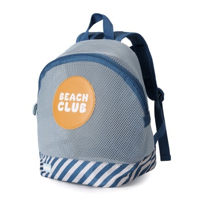 Monnëka Mochila Anti-Areia Infantil Stripes Blues & Beyond