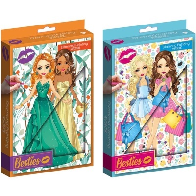 Besties Livro de Notas com Pintura Diamantes Party