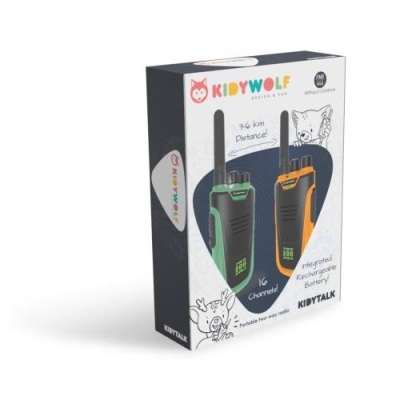 Kidywolf  Walkie Talkie Verde e Amarelo - KIDYTALK