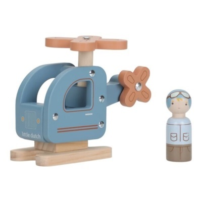 Little Dutch Helicóptero Em Madeira Fsc