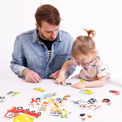 Banana Panda 2x Puzzle Progressivo Veículos + 2 Anos