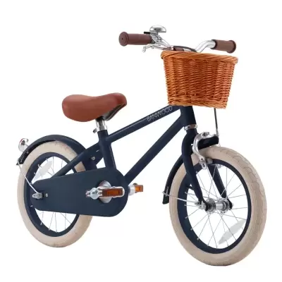 Banwood   Bicicleta Clássica Vintage 14" Azul Marinho