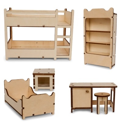 Sam&Julia Kit de Mobília Quarto Das Crianças