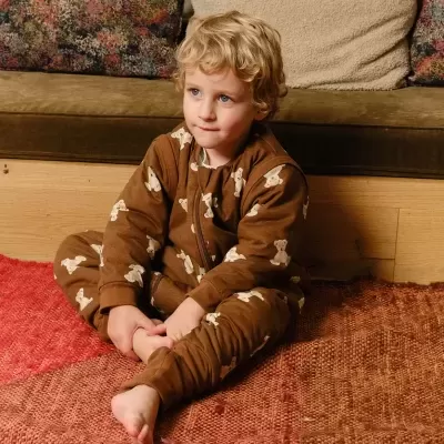 MOLIS&CO Saco de Dormir com Pernas e Mangas Teddy Mocca TOG 1